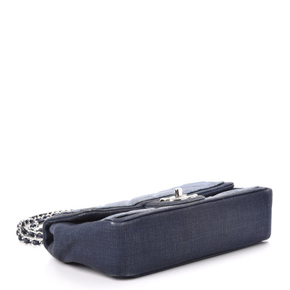 Chanel Denim Quilted Small Medallion Flap Light Blue 5 of 16