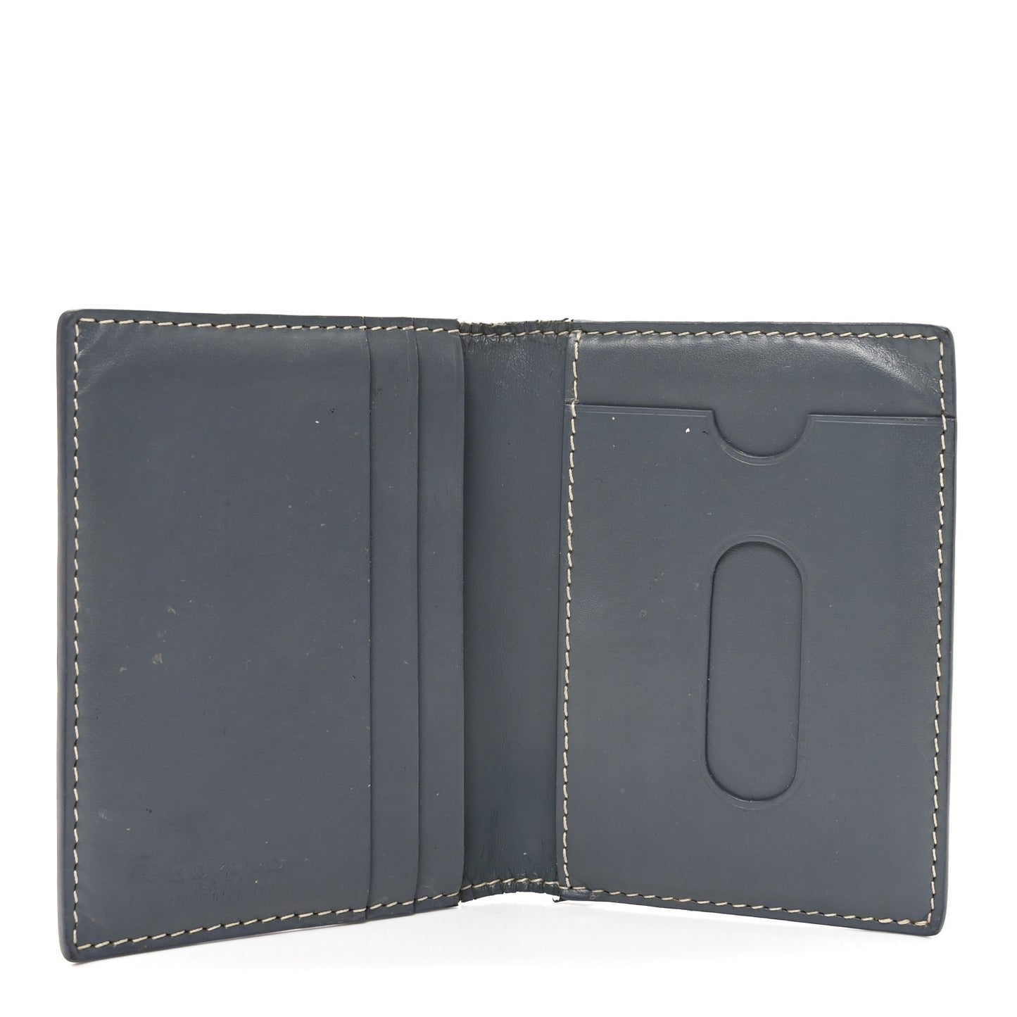 Goyardine Saint Marc Folding Card Case Grey