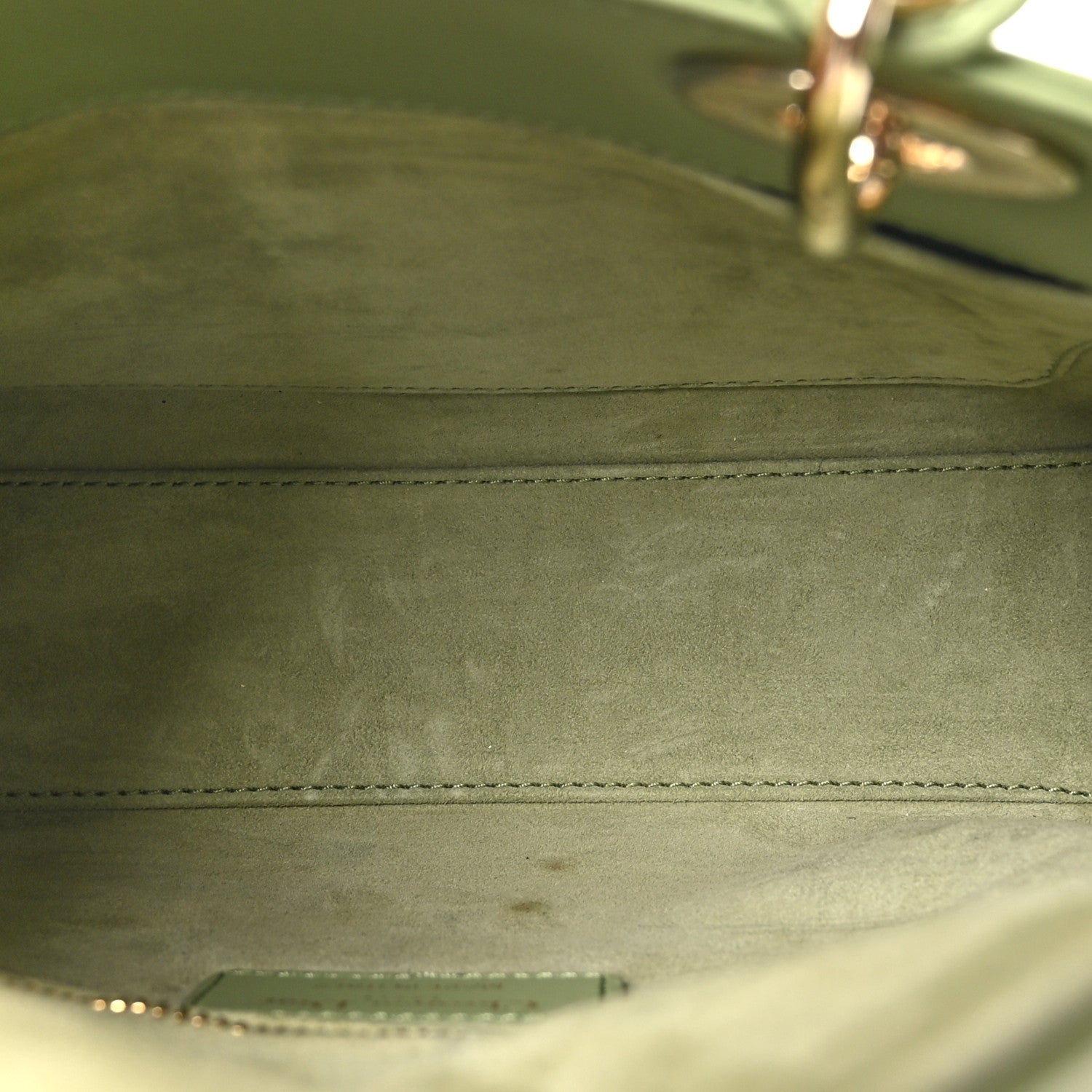 Christian Dior Lambskin Cannage Small My ABCDior Lady Dior Green 5 of 8