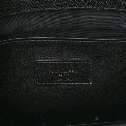 Saint Laurent Grain De Poudre Medium West Hollywood Monogram Fold-Over Black 6 of 10