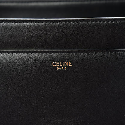 Celine Satinated Calfskin Medium 16 Top Handle Bag Black 5 of 11
