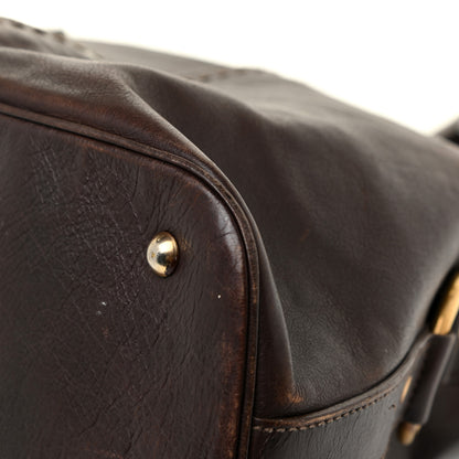 Saint Laurent Calfskin Oversized Muse Dark Brown 26 of 29