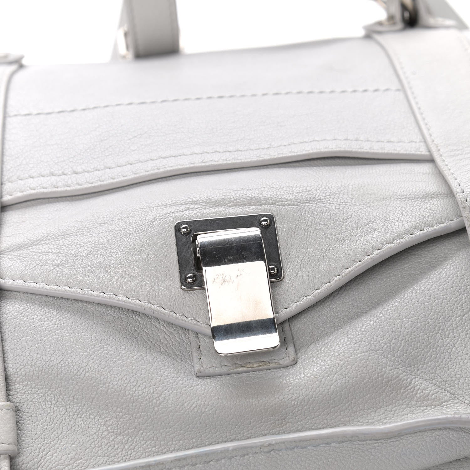 Proenza Schouler Lambskin Medium PS1 Satchel Pale Steel 11 of 12
