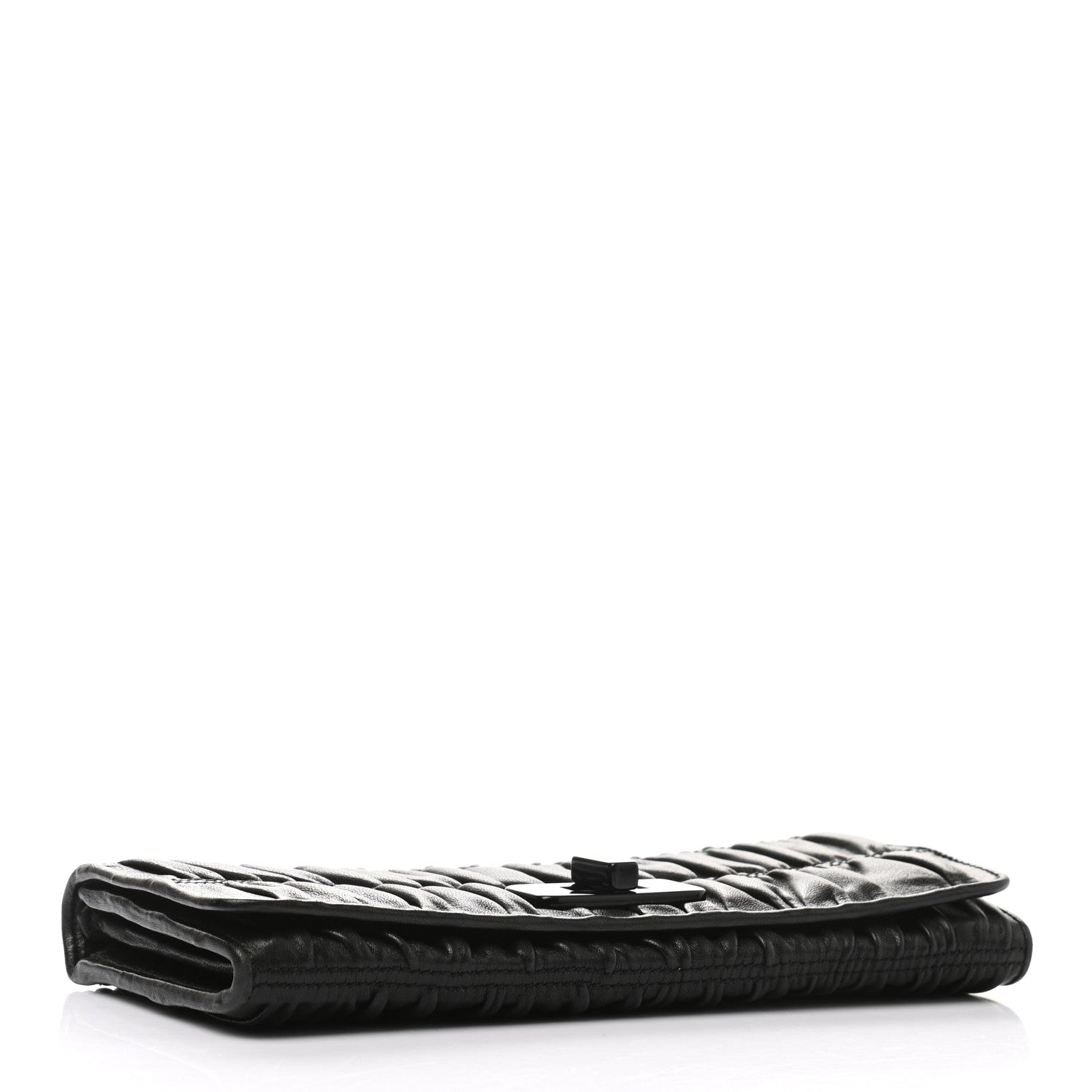 Prada Nappa Gaufre Wallet Black 3 of 7