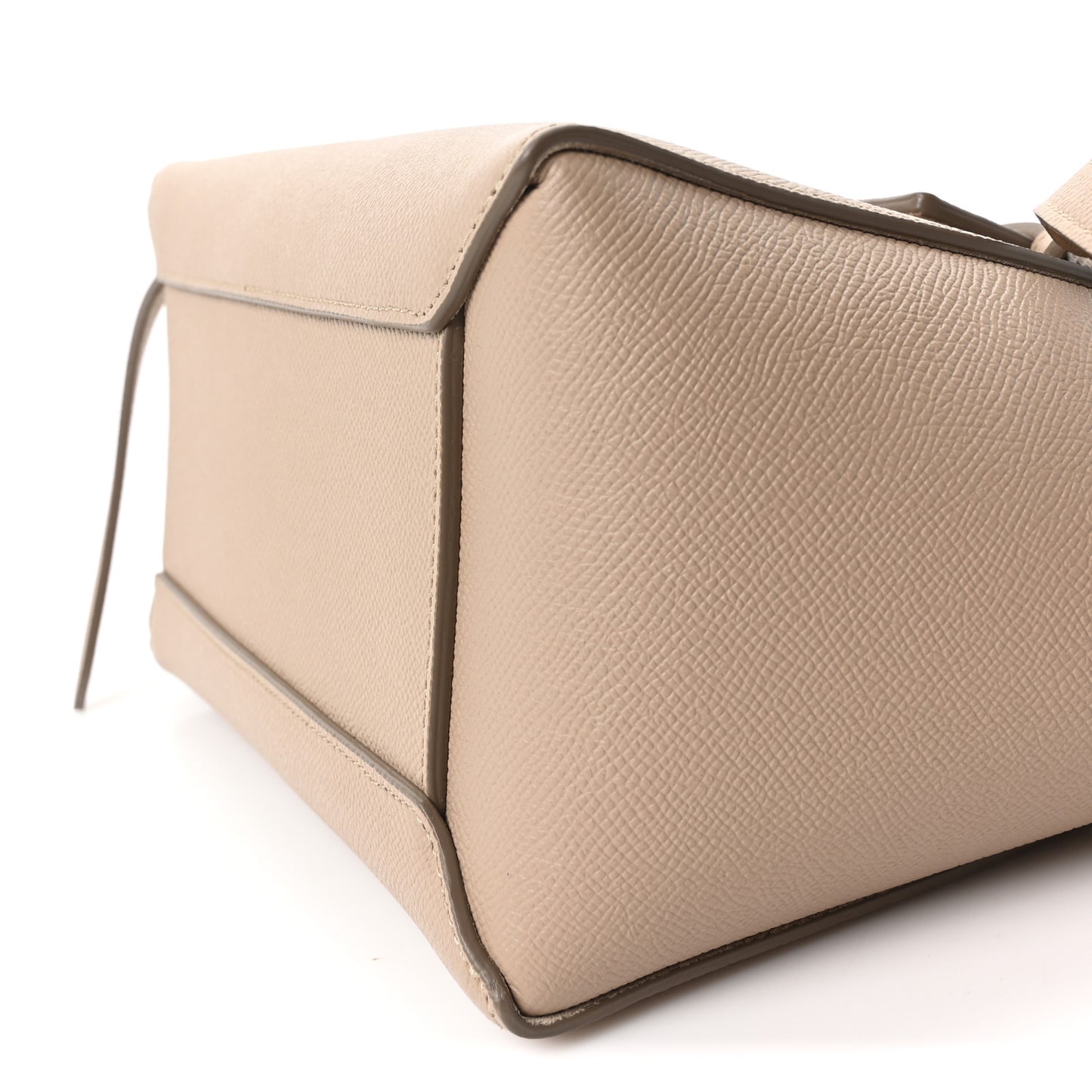 Grained Calfskin Micro Belt Bag Light Taupe