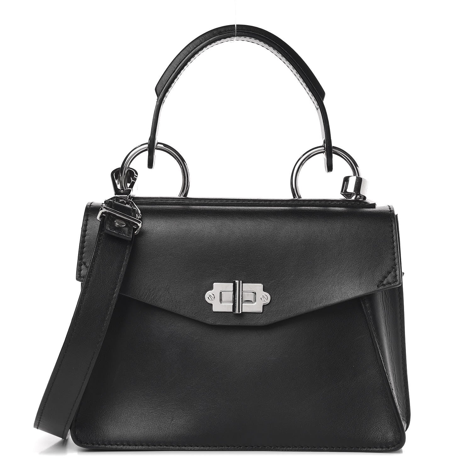 Proenza Schouler Calfskin Small Hava Top Handle Bag Black 1 of 13