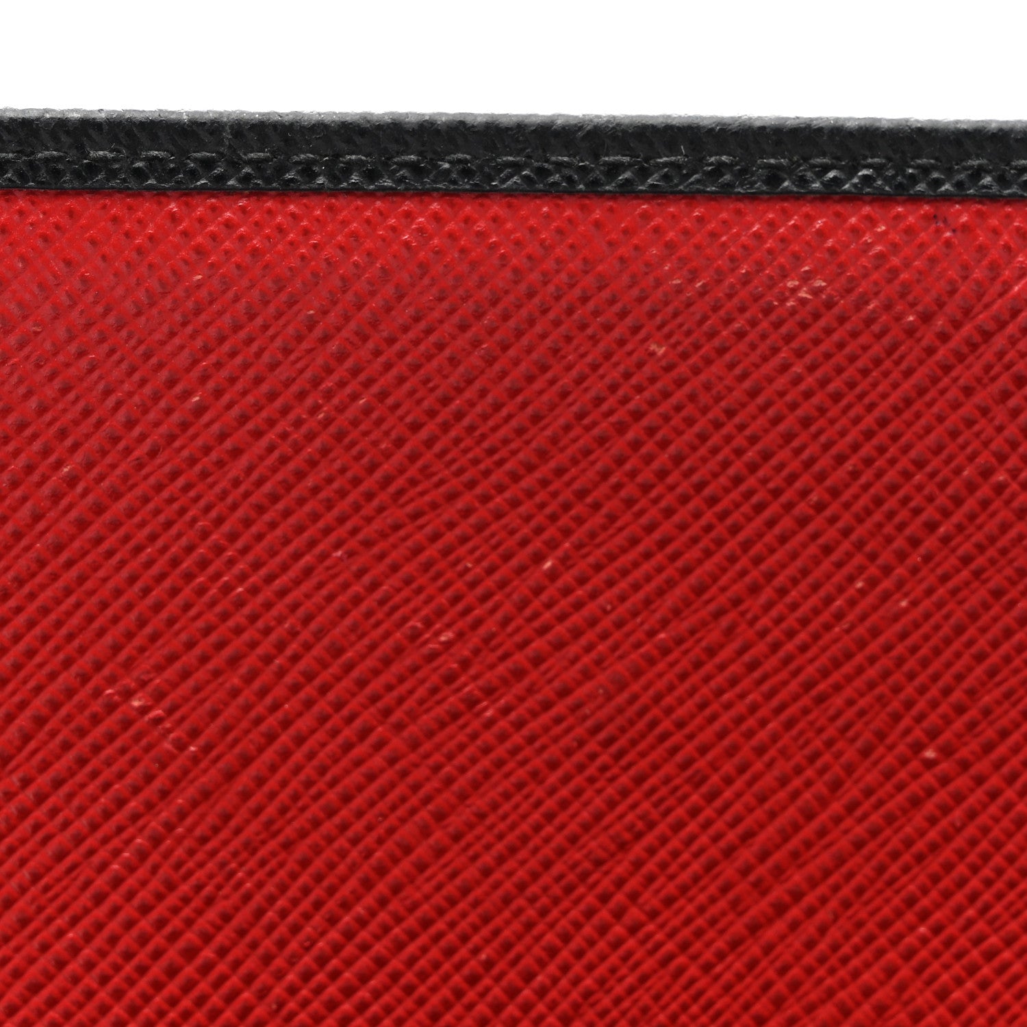 Prada Saffiano Bi-Color Wallet On Chain Black Fuoco 9 of 9