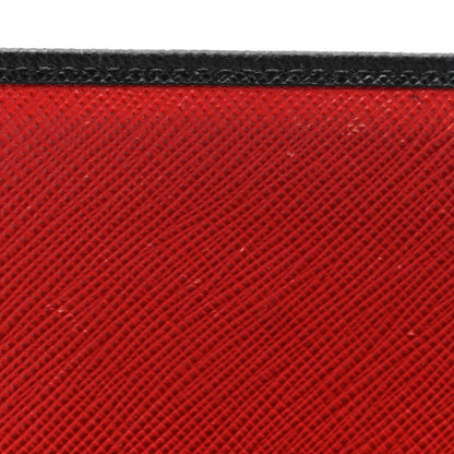 Prada Saffiano Bi-Color Wallet On Chain Black Fuoco 9 of 9