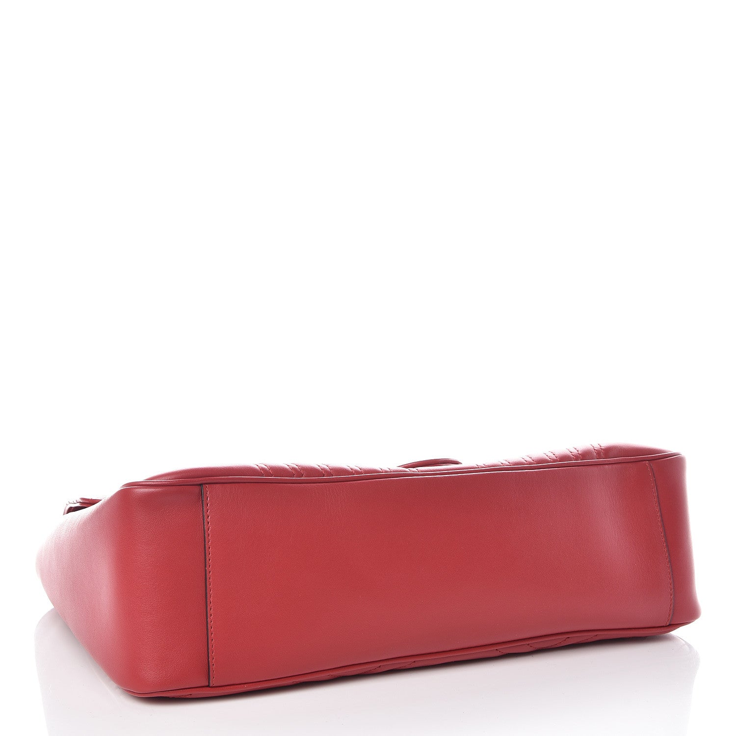 Gucci Calfskin Matelasse Large GG Marmont Shoulder Bag Hibiscus Red 4 of 9