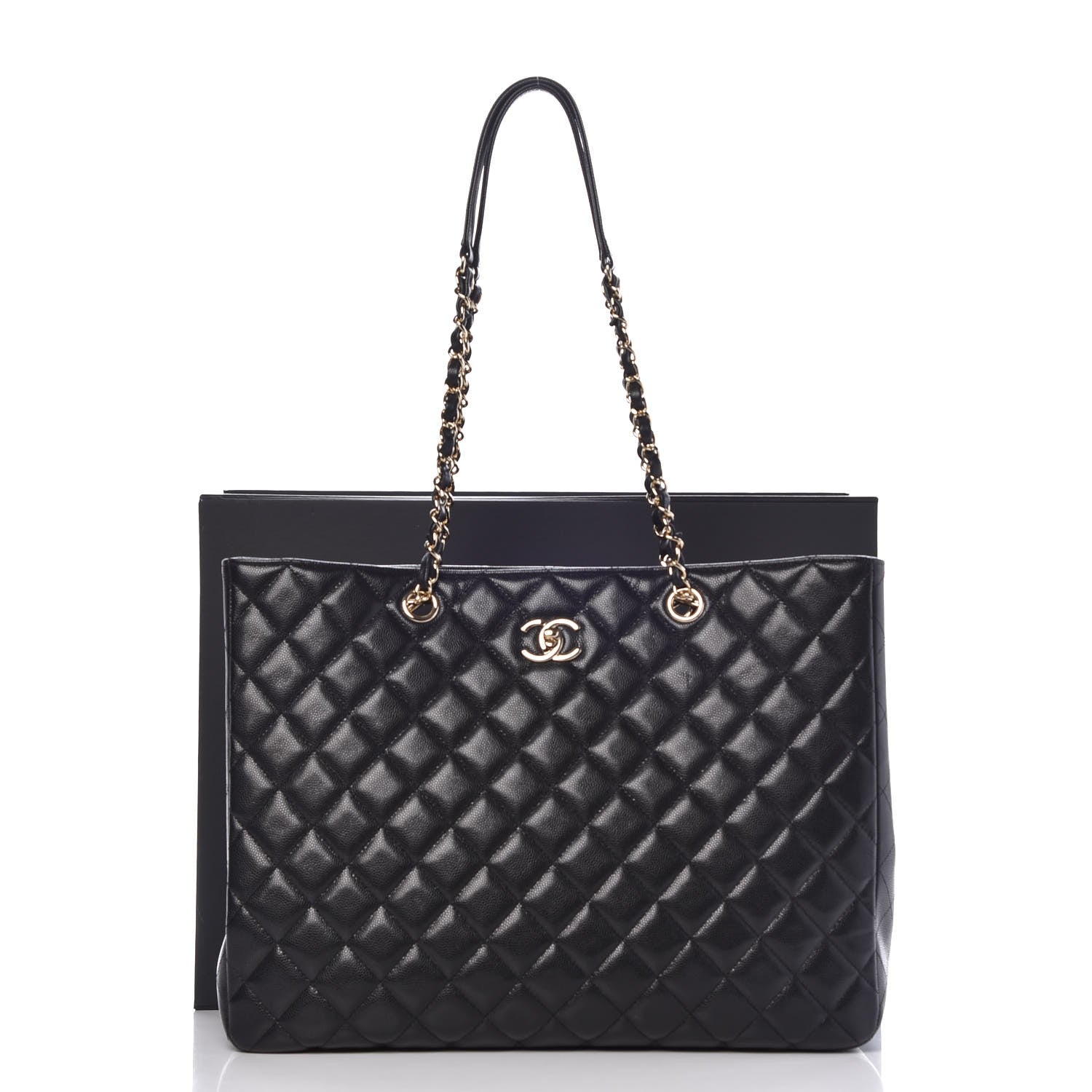 Chanel Caviar Quilted Large Shopping Tote Black 8 of 8