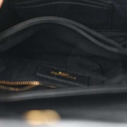 Saint Laurent Calfskin Y Quilted Monogram Toy Loulou Crossbody Bag Black 6 of 14