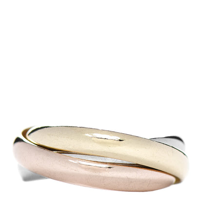 Cartier 18K Pink Yellow White Gold Classic Les Must De Cartier Trinity Ring 56 7.5 3 of 4