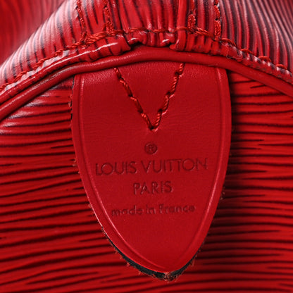 Louis Vuitton Epi Speedy 25 Castillan Red 5 of 15