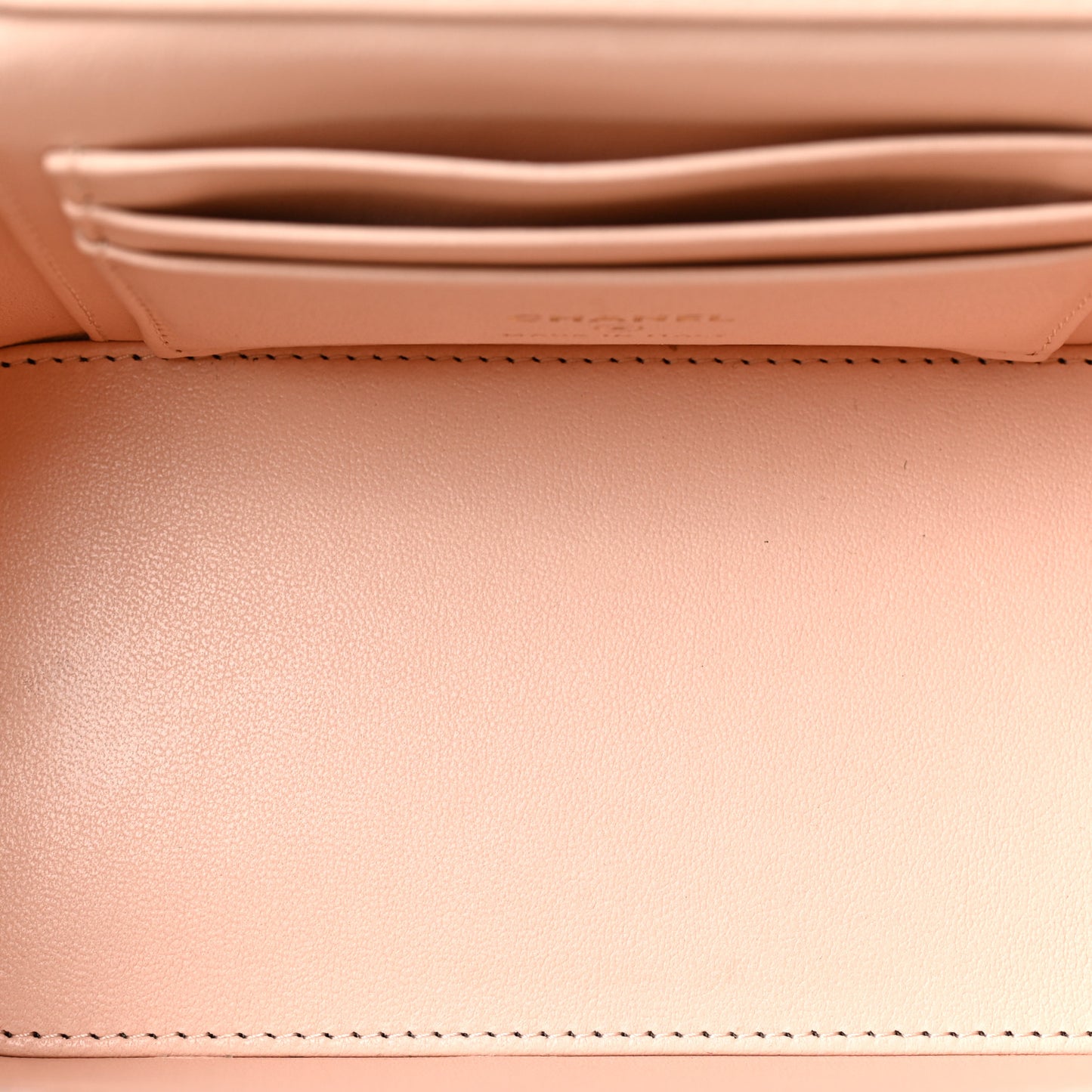 Lambskin Quilted Sweet Camellia Small Vanity Case With Chain Pink