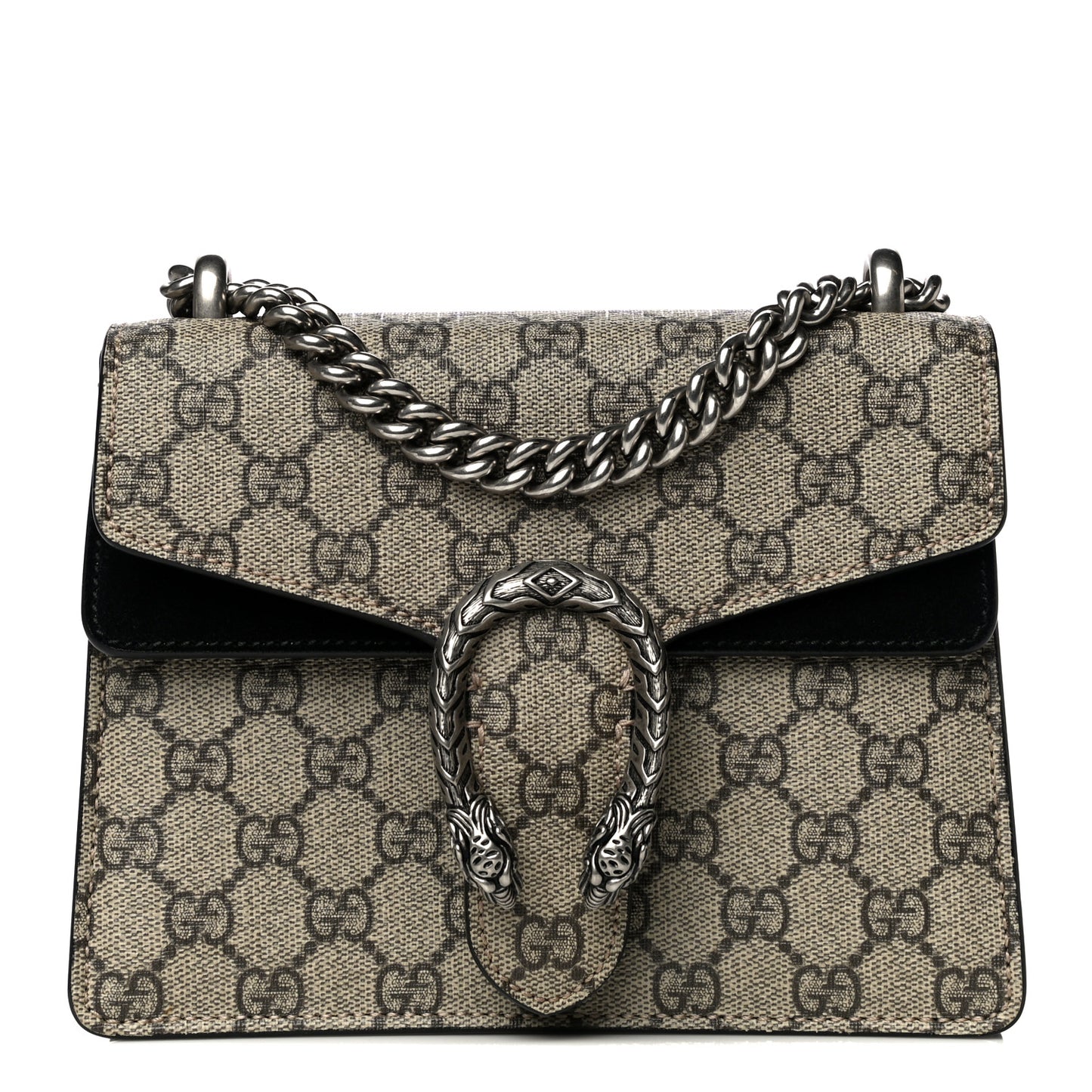 GG Supreme Monogram Mini Dionysus Shoulder Bag Black