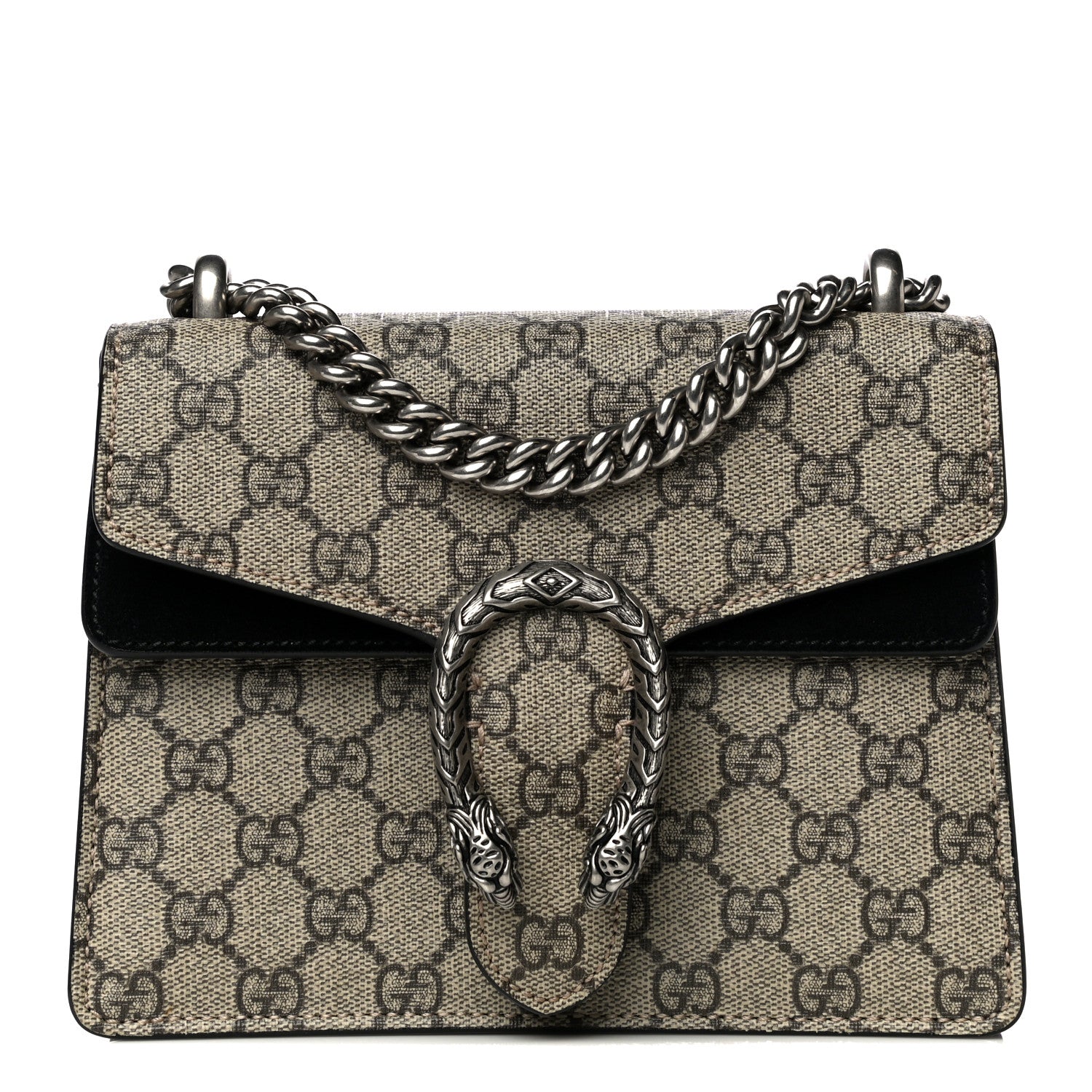 Gucci GG Supreme Monogram Mini Dionysus Shoulder Bag Black 1 of 14