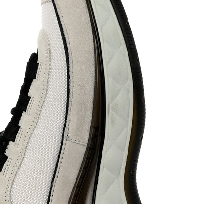 Chanel Velvet Calfskin Mixed Fibers CC Sneakers 39.5 Ivory Black 9 of 10