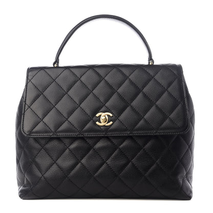 Chanel Caviar Quilted Jumbo Kelly Flap Black 1 of 8