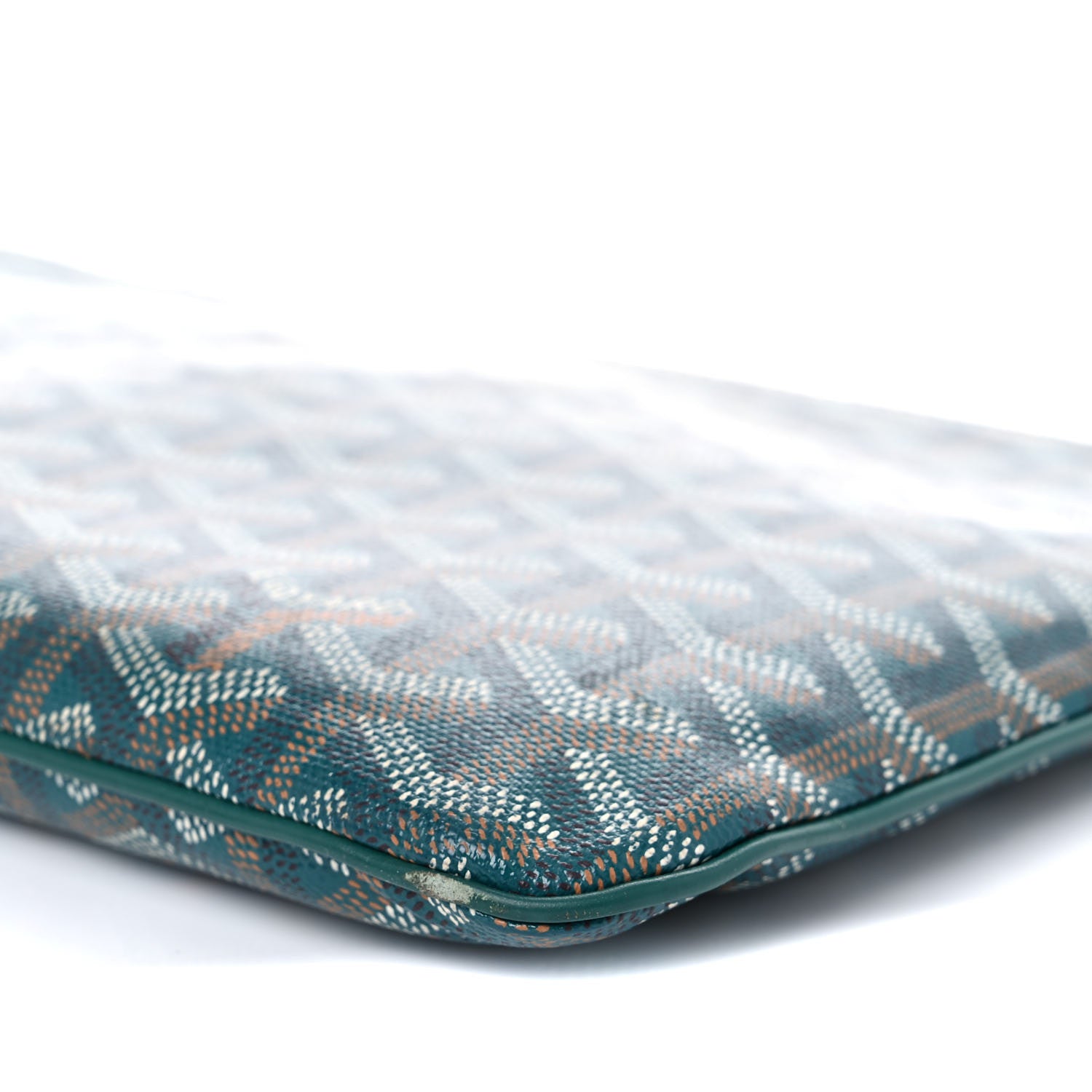 Goyard Goyardine Senat Pochette MM Green 9 of 13