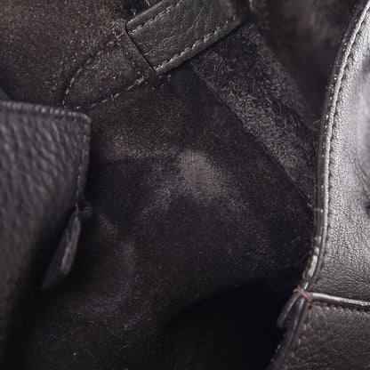 Celine Soft Grained Calfskin Small Belt Cabas Phantom Black 12 of 20