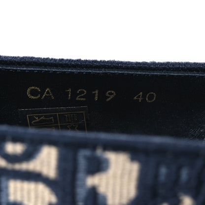 Christian Dior Oblique Embroidered Granville 15mm Espadrilles 40 Deep Blue 10 of 15