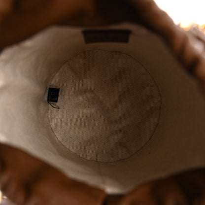 Gucci GG Supreme Monogram Azalea Sakai Calfskin Small Horsebit 1955 Drawstring Bucket Bag Beige Ebony Brown Sugar 5 of 12