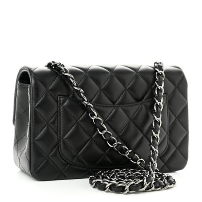 Chanel Lambskin Quilted Mini Rectangular Flap Black 3 of 11