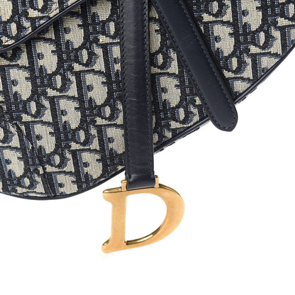Christian Dior Oblique Saddle Bag Blue 10 of 10