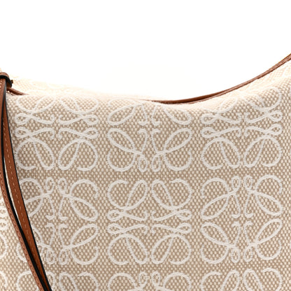 Loewe Jacquard Anagram Calfskin Small Cubi Bag Ecru Tan 8 of 11