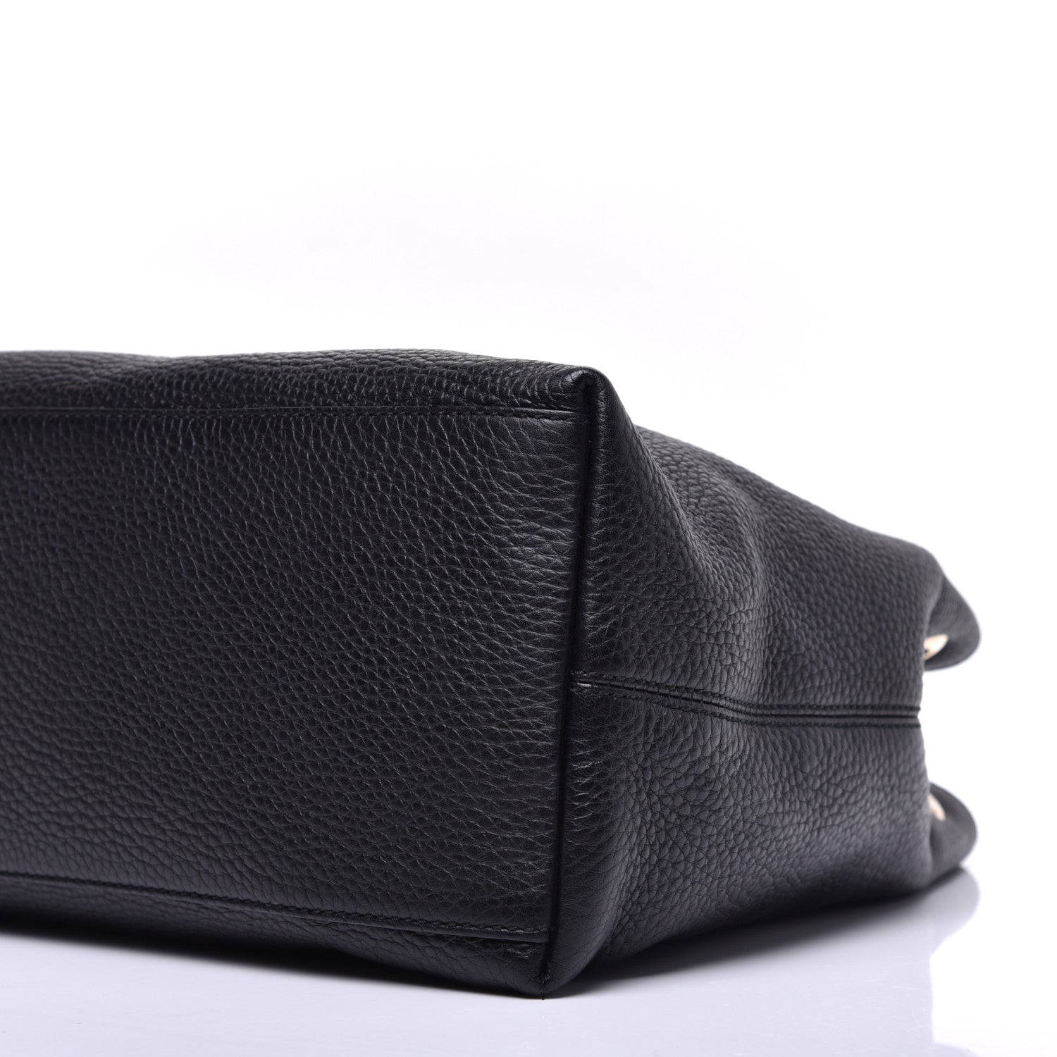 Gucci Pebbled Calfskin Medium Soho Chain Shoulder Bag Black 9 of 9