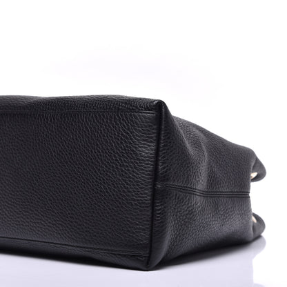 Gucci Pebbled Calfskin Medium Soho Chain Shoulder Bag Black 9 of 9