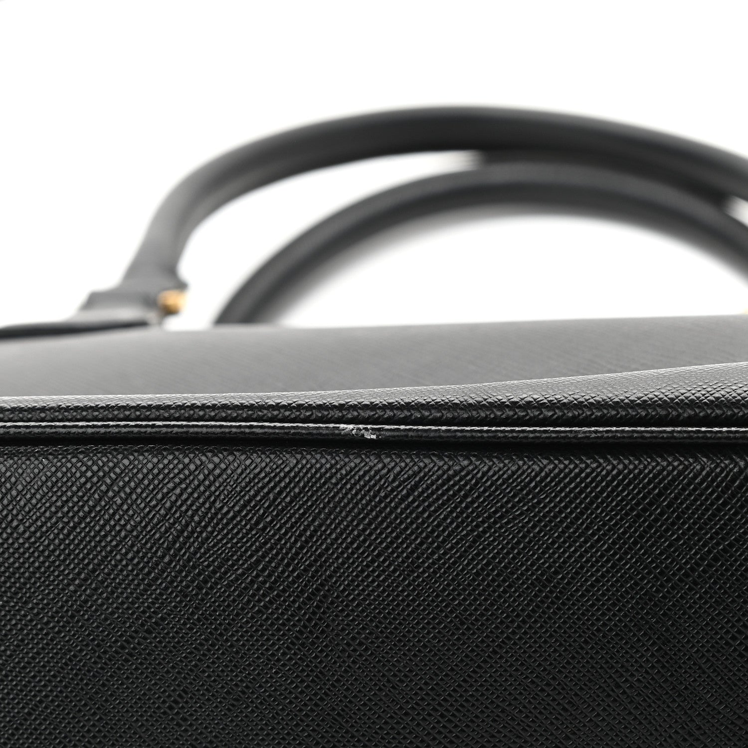 Prada Saffiano Small Galleria Double Zip Tote Black 9 of 9