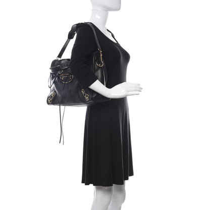 Balenciaga Chevre Gold Metallic Edge Hardware City Black 2 of 10