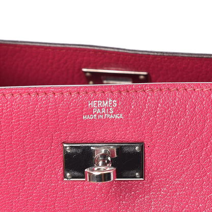 Hermes Chevre Mysore Kelly Longue Wallet Rose Shocking 8 of 13