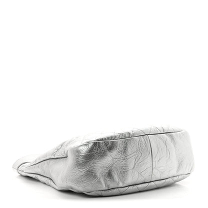 Chanel Metallic Crumpled Calfskin Small 31 Shopping Bag Silver 4 of 10