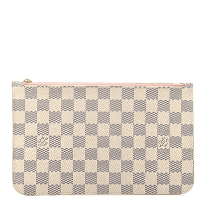 Louis Vuitton Damier Azur Neverfull MM GM Pochette Rose Ballerine 1 of 3