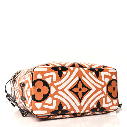 Louis Vuitton Monogram Giant Crafty Neverfull MM Creme Caramel 4 of 9