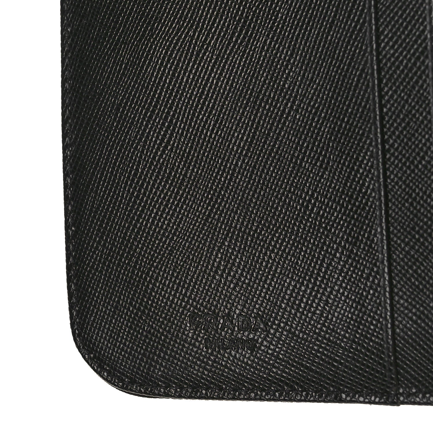 Prada Tessuto Nylon Compact Zip Around Wallet Black 6 of 10