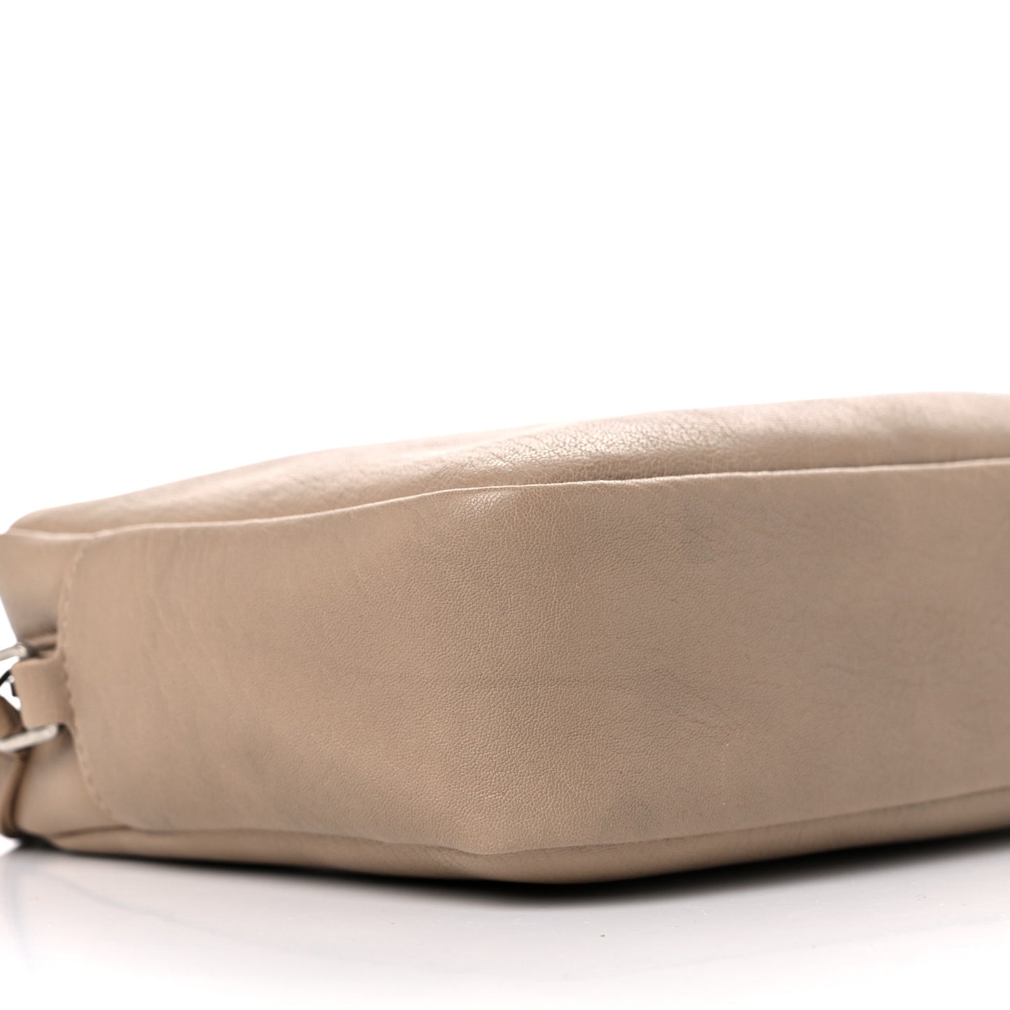 Lambskin Monogram Small Lou Camera Bag Dark Beige