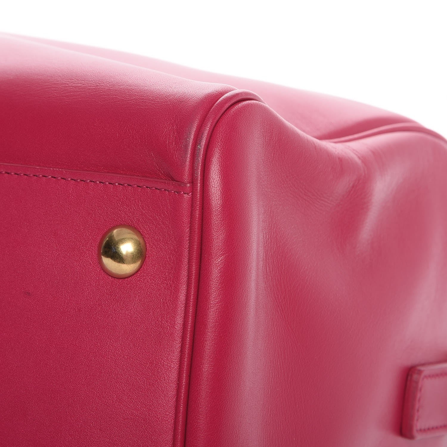 Saint Laurent Calfskin Classic Duffle 6 Fuchsia 15 of 16