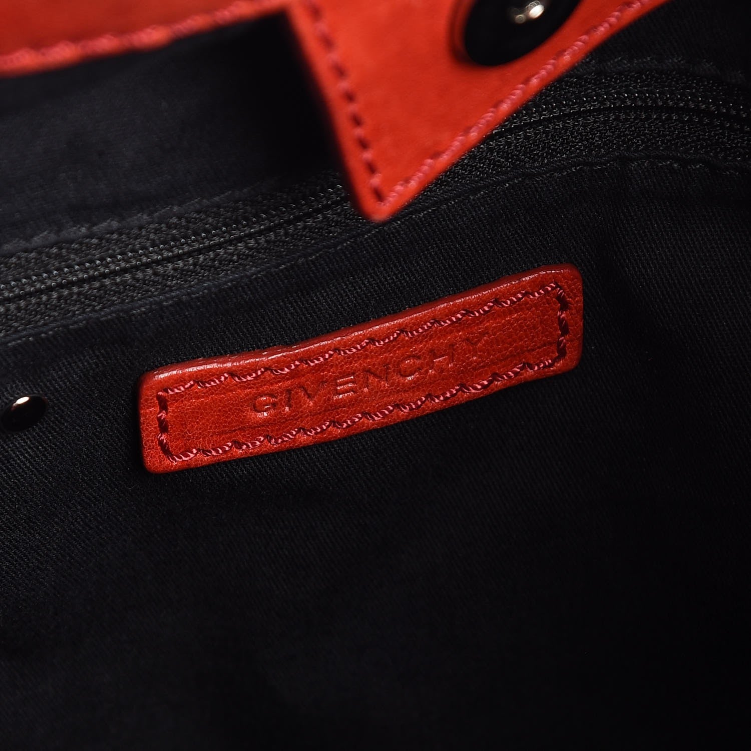 Givenchy Lambskin Shoulder Bag Red 6 of 7
