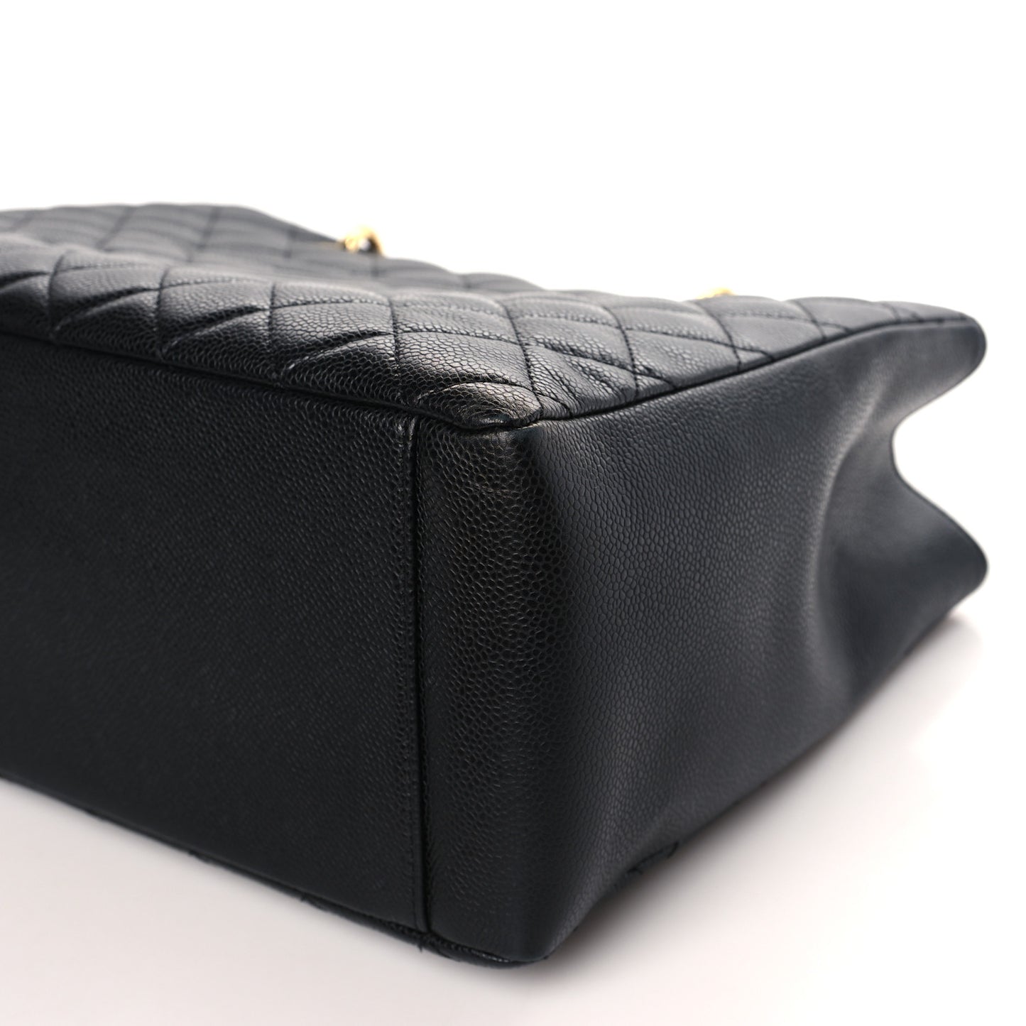 Caviar Quilted Grand Shopping Tote GST Black