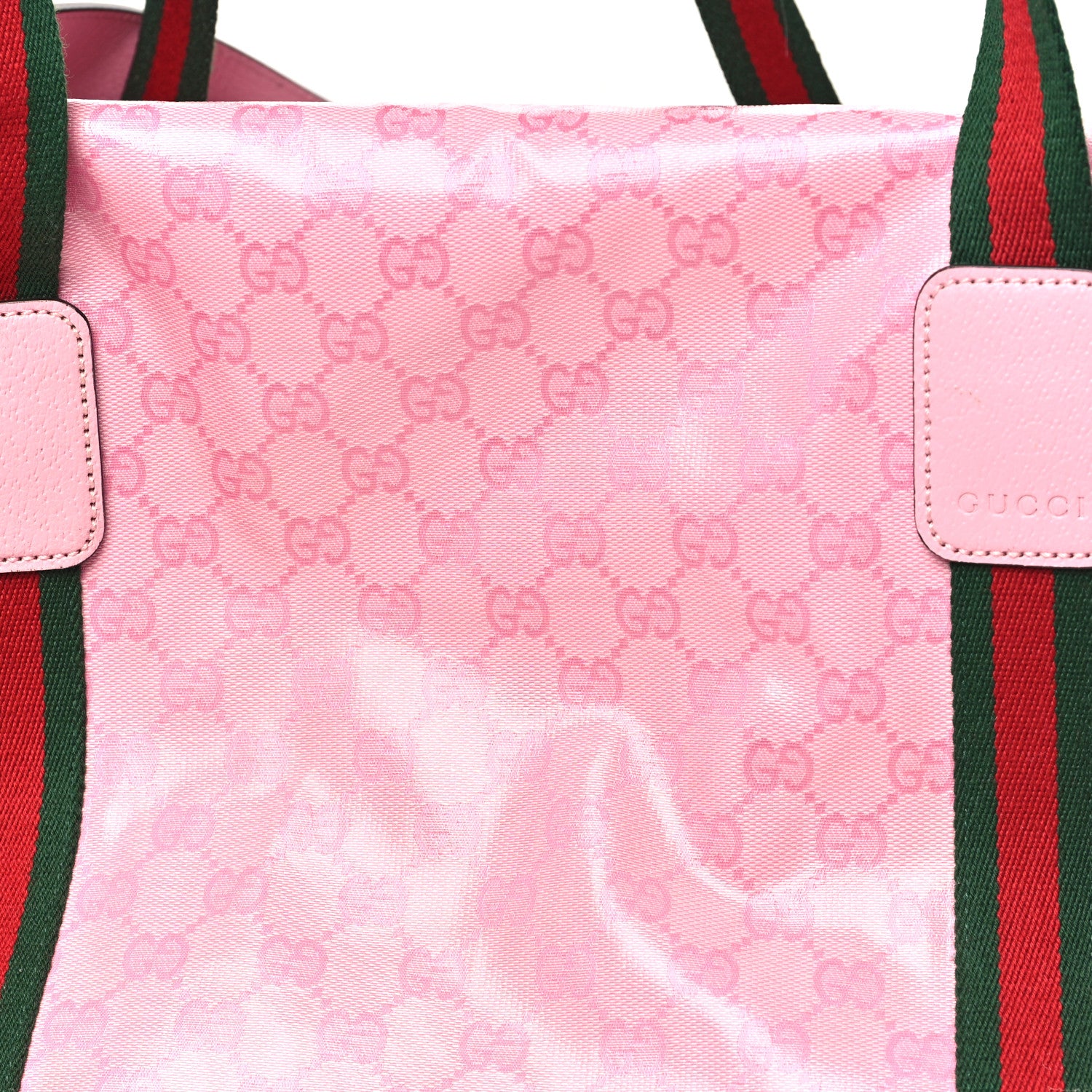 Gucci Crystal Monogram Web Medium Duffle Bag Pink 7 of 11