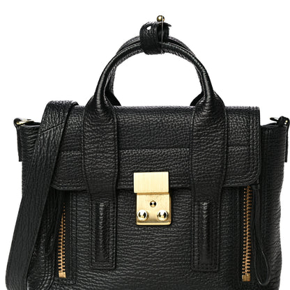 3.1 Phillip Lim Textured Calfskin Mini Pashli Satchel Black 8 of 13
