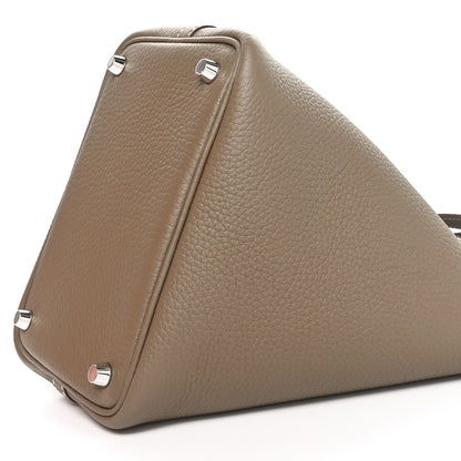 Hermes Taurillon Clemence Picotin Lock 18 PM Etoupe 10 of 11