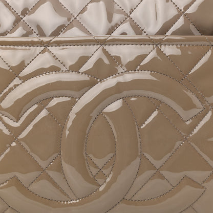 Chanel Patent Quilted Timeless CC Soft Tote Beige 8 of 11
