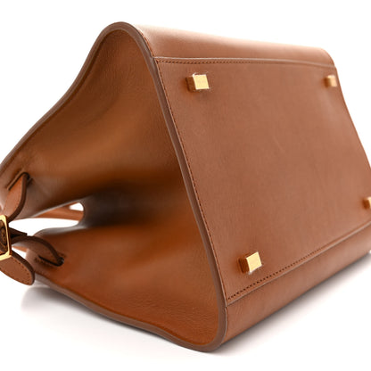 The Row Polished Saddle Calfskin Soft Margaux 10 Bag Cuir 8 of 11