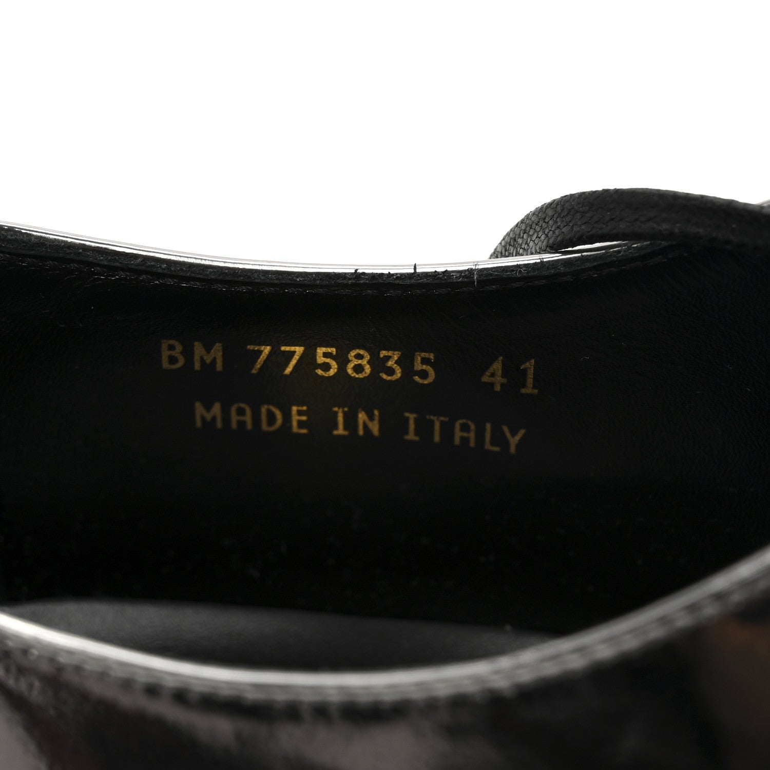 Saint Laurent Soft Laminato Mens Army 20 Derby Shoes 41 Metal Shotgun 9 of 10