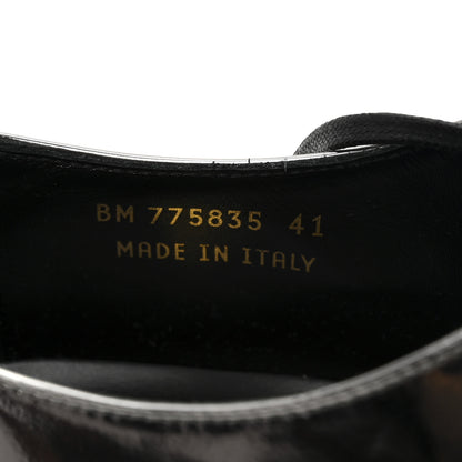 Saint Laurent Soft Laminato Mens Army 20 Derby Shoes 41 Metal Shotgun 9 of 10