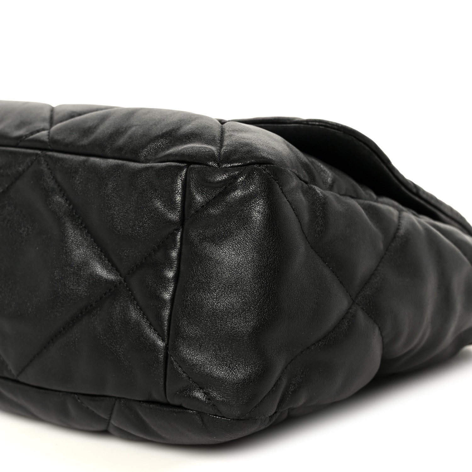 Chanel Lambskin Quilted Maxi Chanel 19 Flap Black 10 of 10